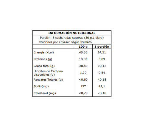 Clara de Huevo Líquida Pasteurizada 0,5KG